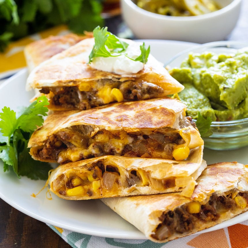Ground Beef Quesadillas