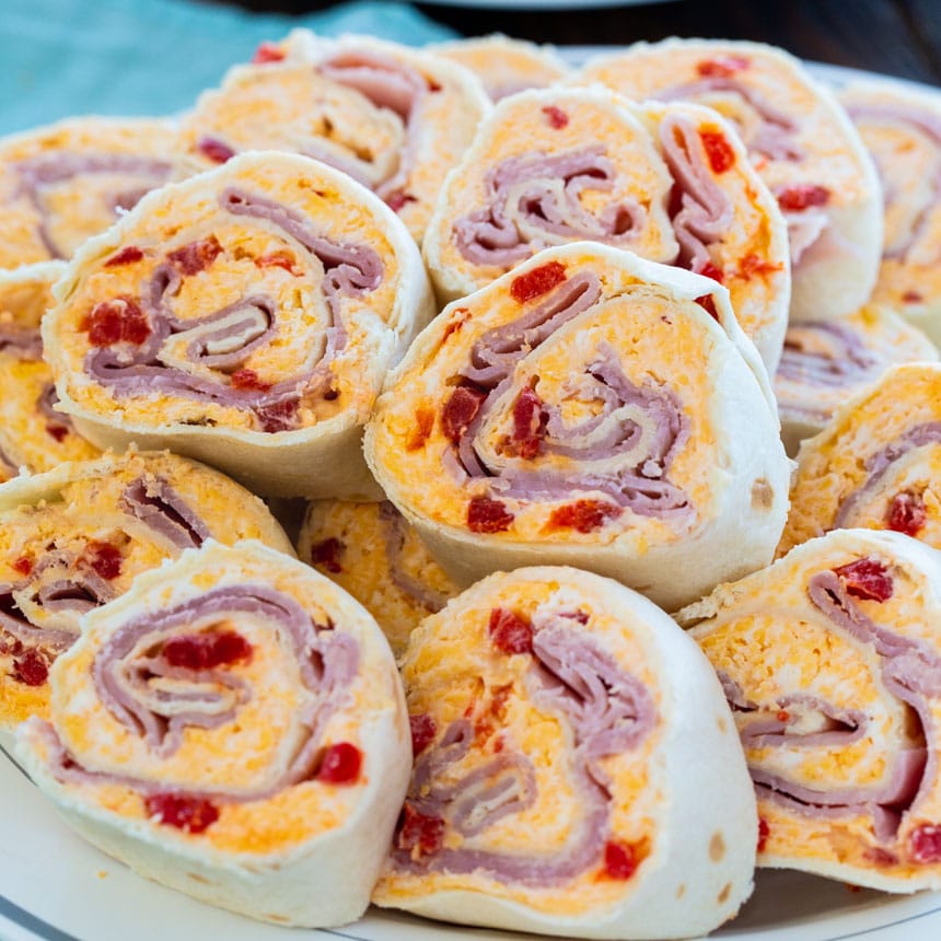 Ham and Pimento Cheese Pinwheels