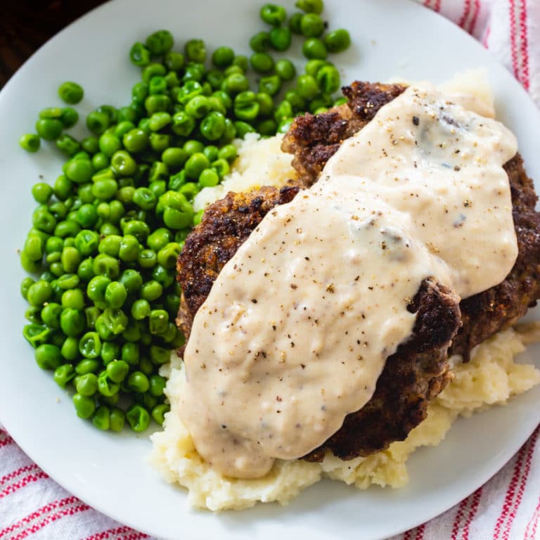 Hamburger Steak with Country Gravy