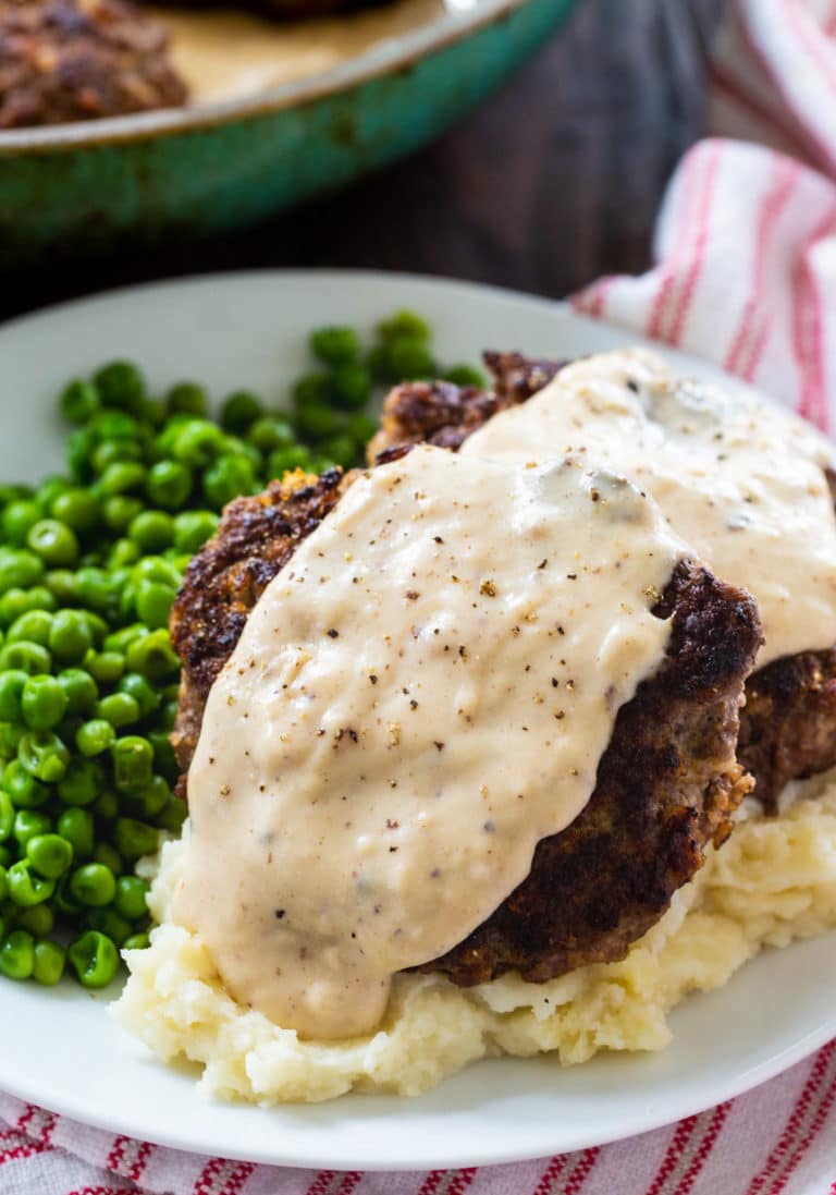 Hamburger Steak with Country Gravy