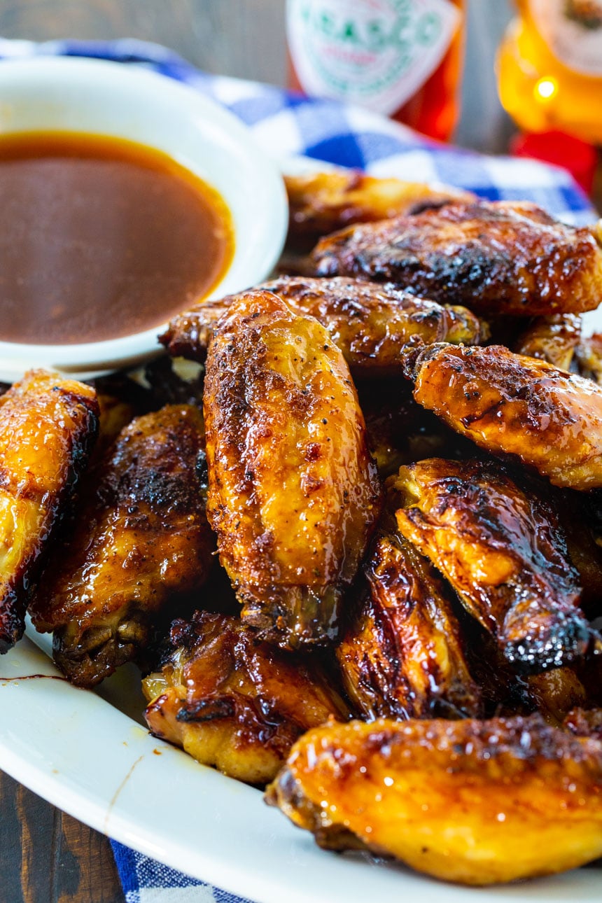 Close-up of Honey TABASCO Wings