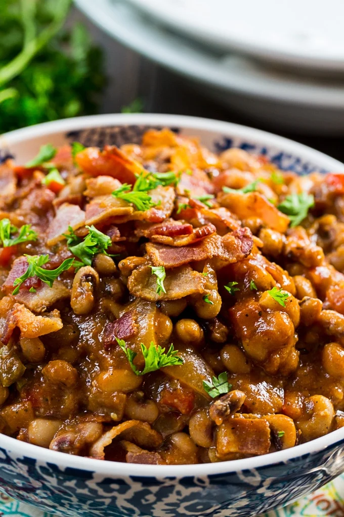 Hot and Spicy Black-Eyed Peas