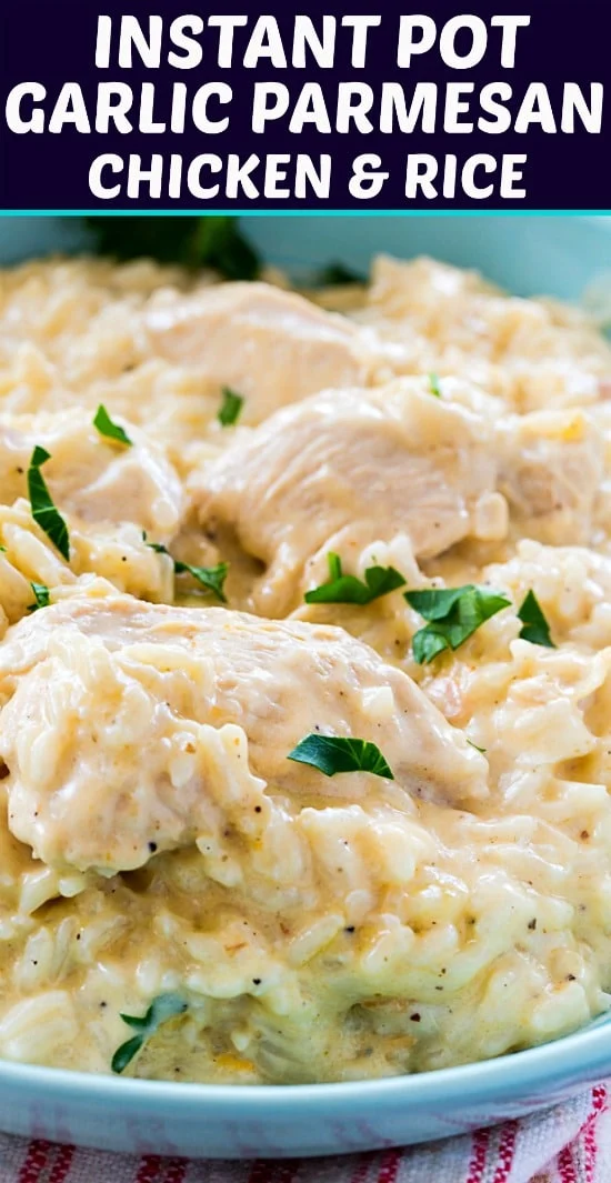 Instant Pot Garlic Parmesan Chicken and Rice