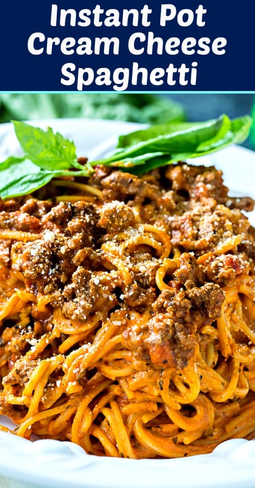 Instant Pot Cream Cheese Spaghetti #instantpot #pasta