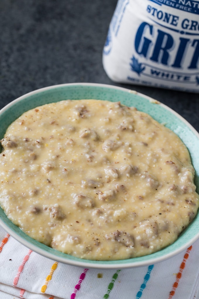 Instant Pot Sausage Grits