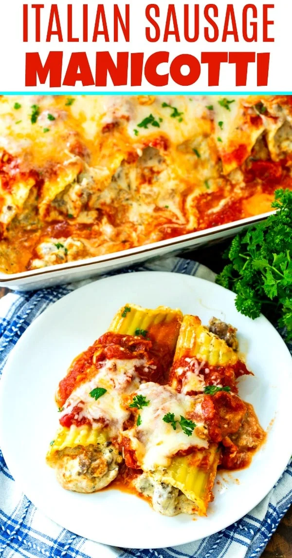 Italian Sausage Manicotti