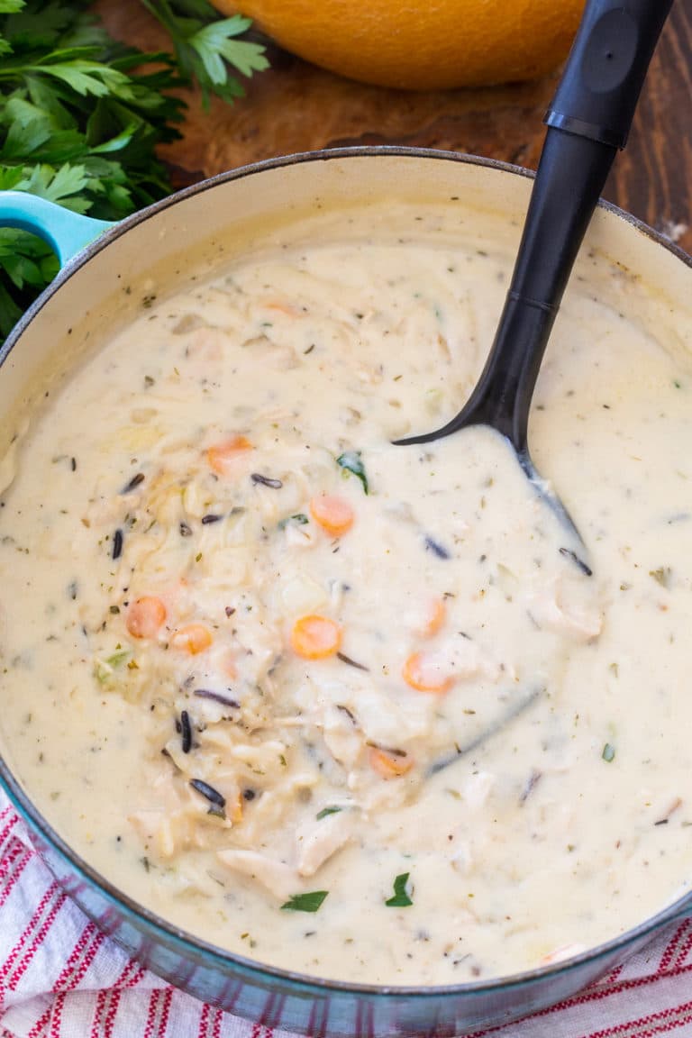 Creamy Leftover Turkey Wild Rice Soup