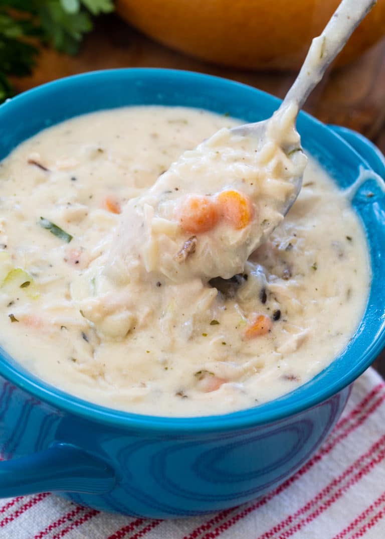 Creamy Leftover Turkey Wild Rice Soup