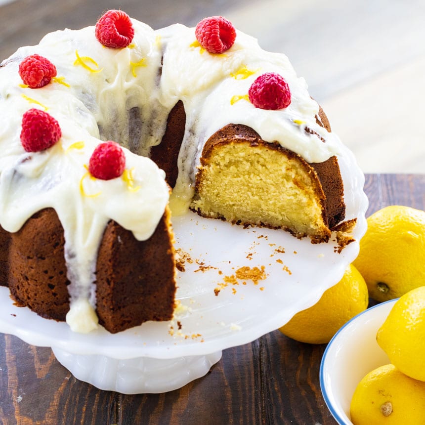 Lemon Cream Cheese Pound Cake
