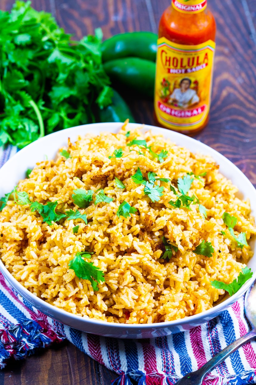 Perfect Mexican Rice in a bowl.