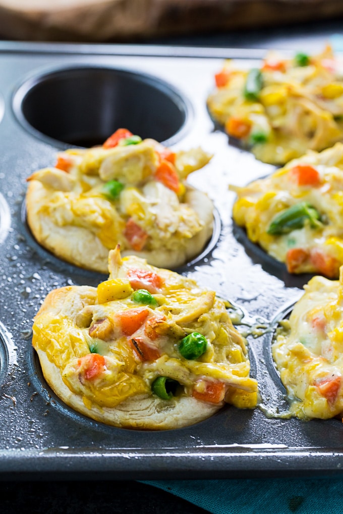 Mini Chicken Pot Pies Can be made in under 30 minutes.