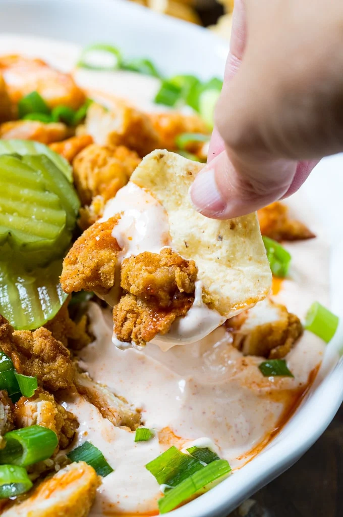 Nashville Hot Chicken Dip recipe for game day