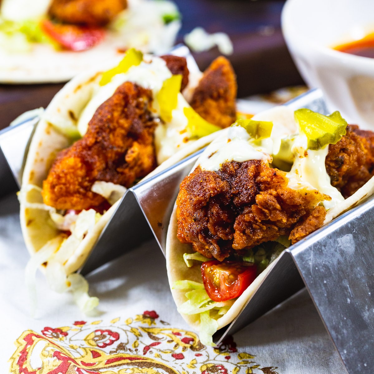 Nashville Hot Chicken Tacos