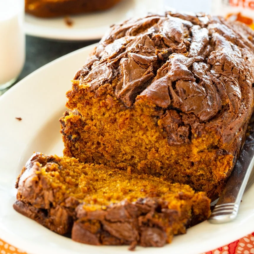 Nutella Pumpkin Bread