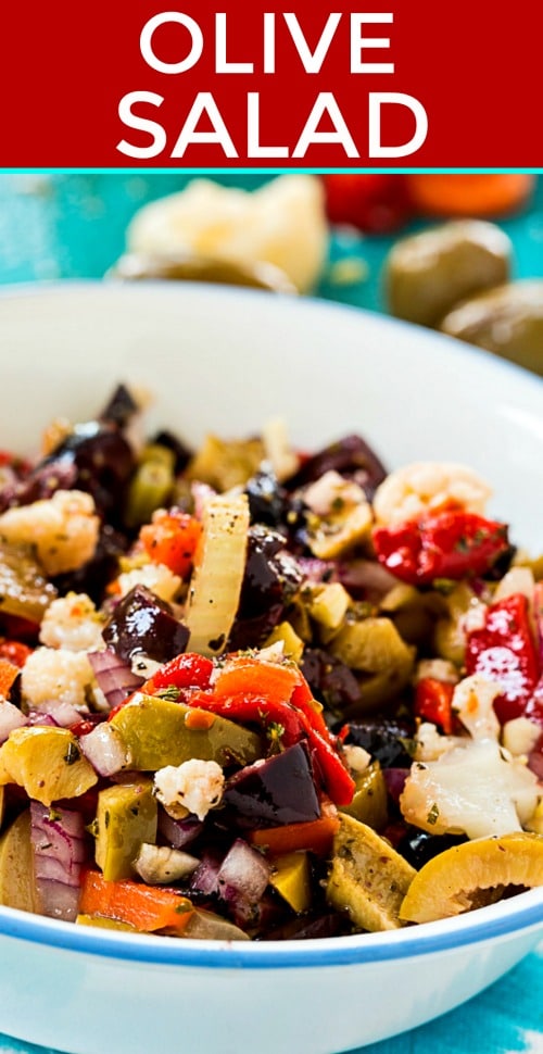 Olive Salad is perfect for Muffalettas #neworleans
