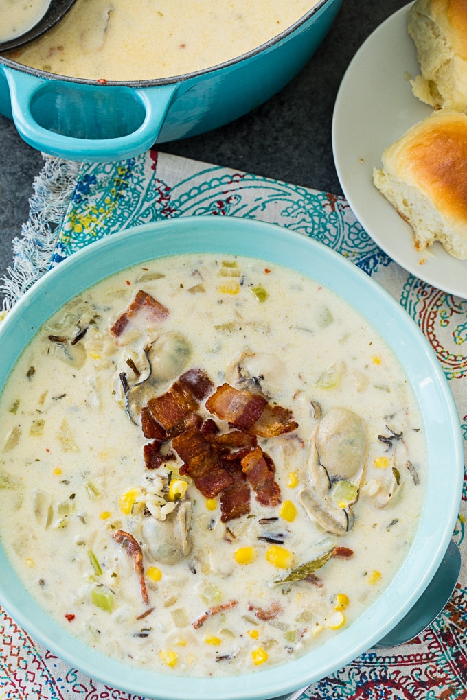 Oyster and Wild Rice Soup