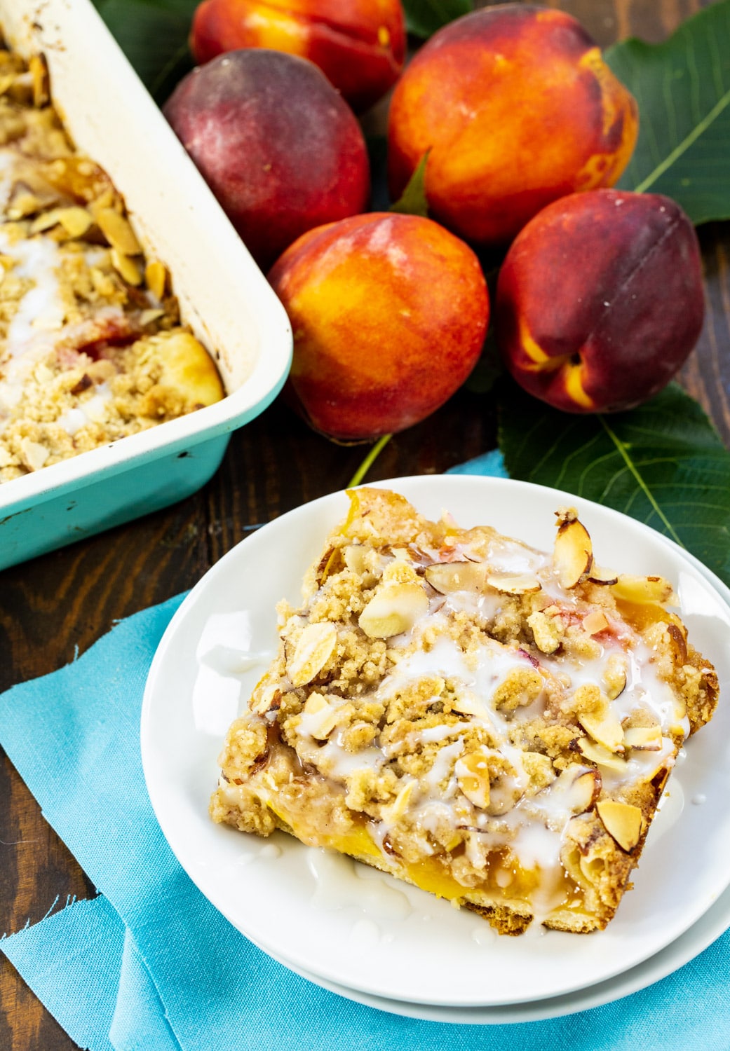 Peaches and Cream Crescent Bar on a plate.