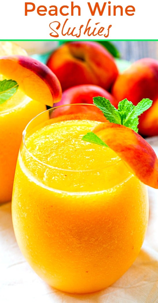 Peach Wine Slushies