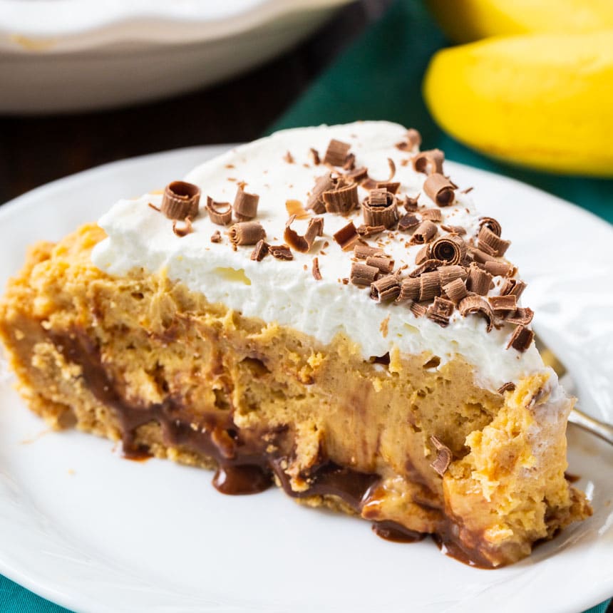 Creamy Peanut Butter Banana Pie