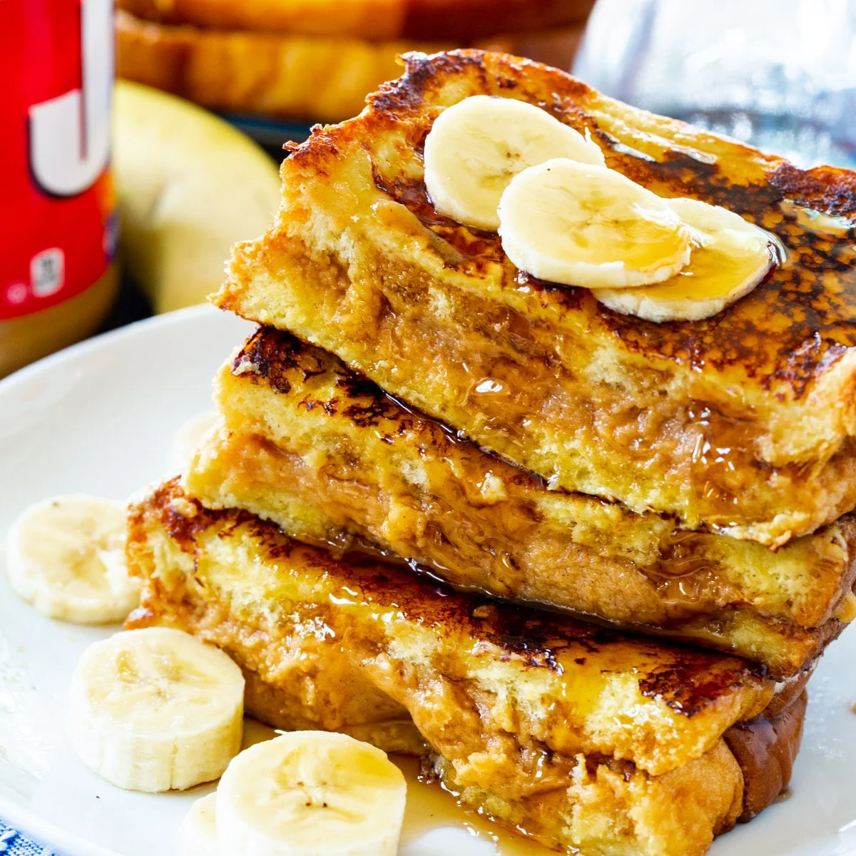 Peanut Butter Stuffed French Toast