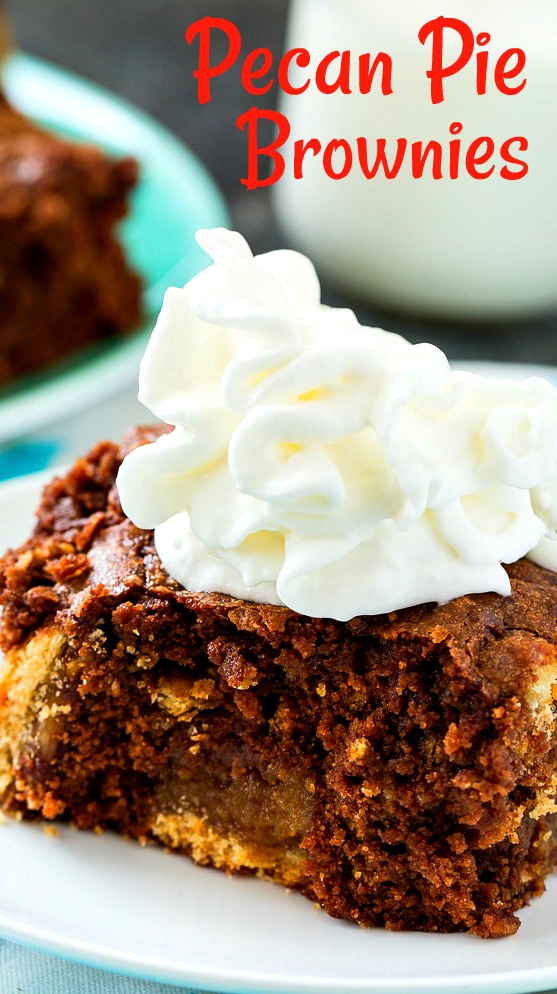 Close-up of brownie topped with whipped cream.