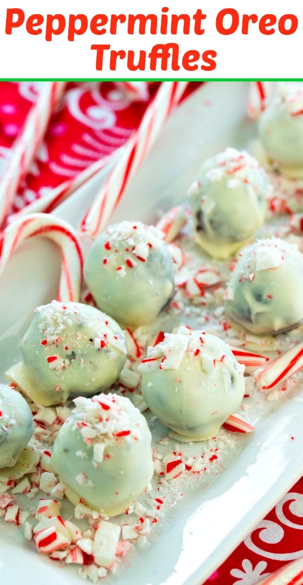 Peppermint Oreo Truffles