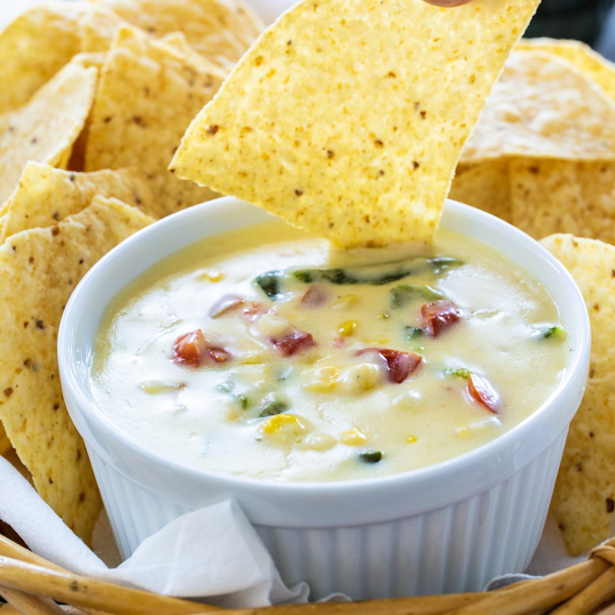 Poblano and Corn Queso