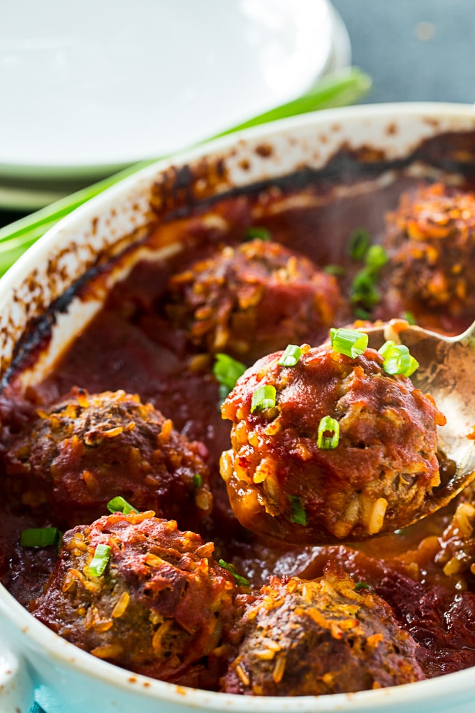 Old-Fashioned Porcupine Meatballs