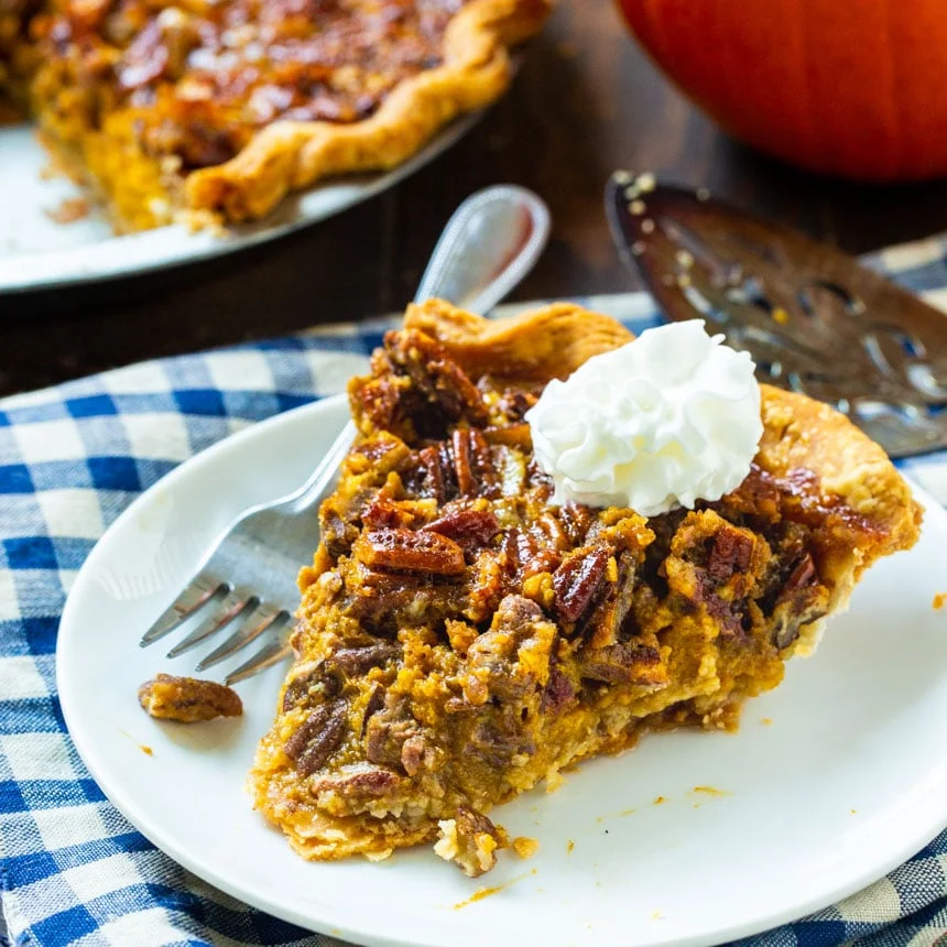 Pumpkin Pecan Pie