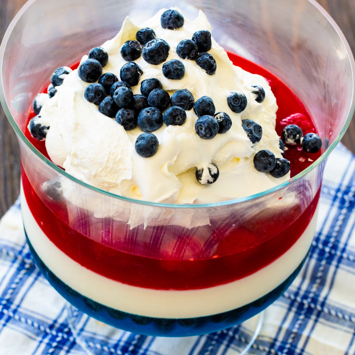 Red, White & Blue Jello Salad