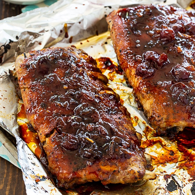 Baby Back Ribs with Spicy Cheerwine Glaze