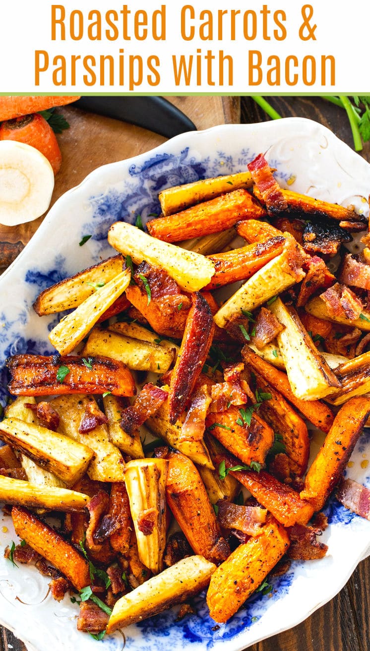 Roasted Carrots and Parsnips with Bacon