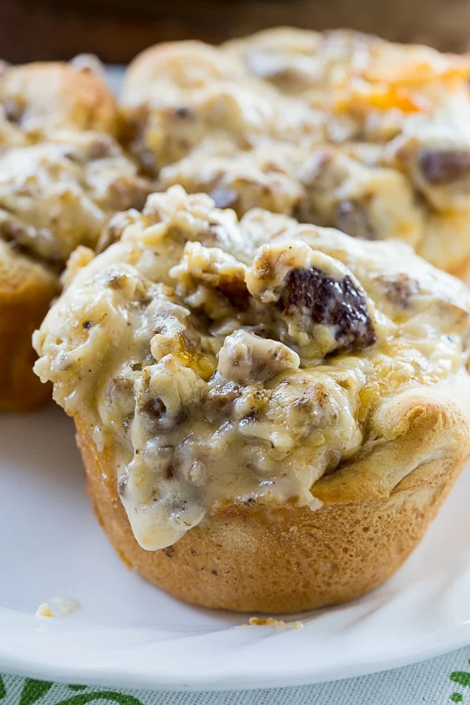 Sausage Gravy Biscuit Cups
