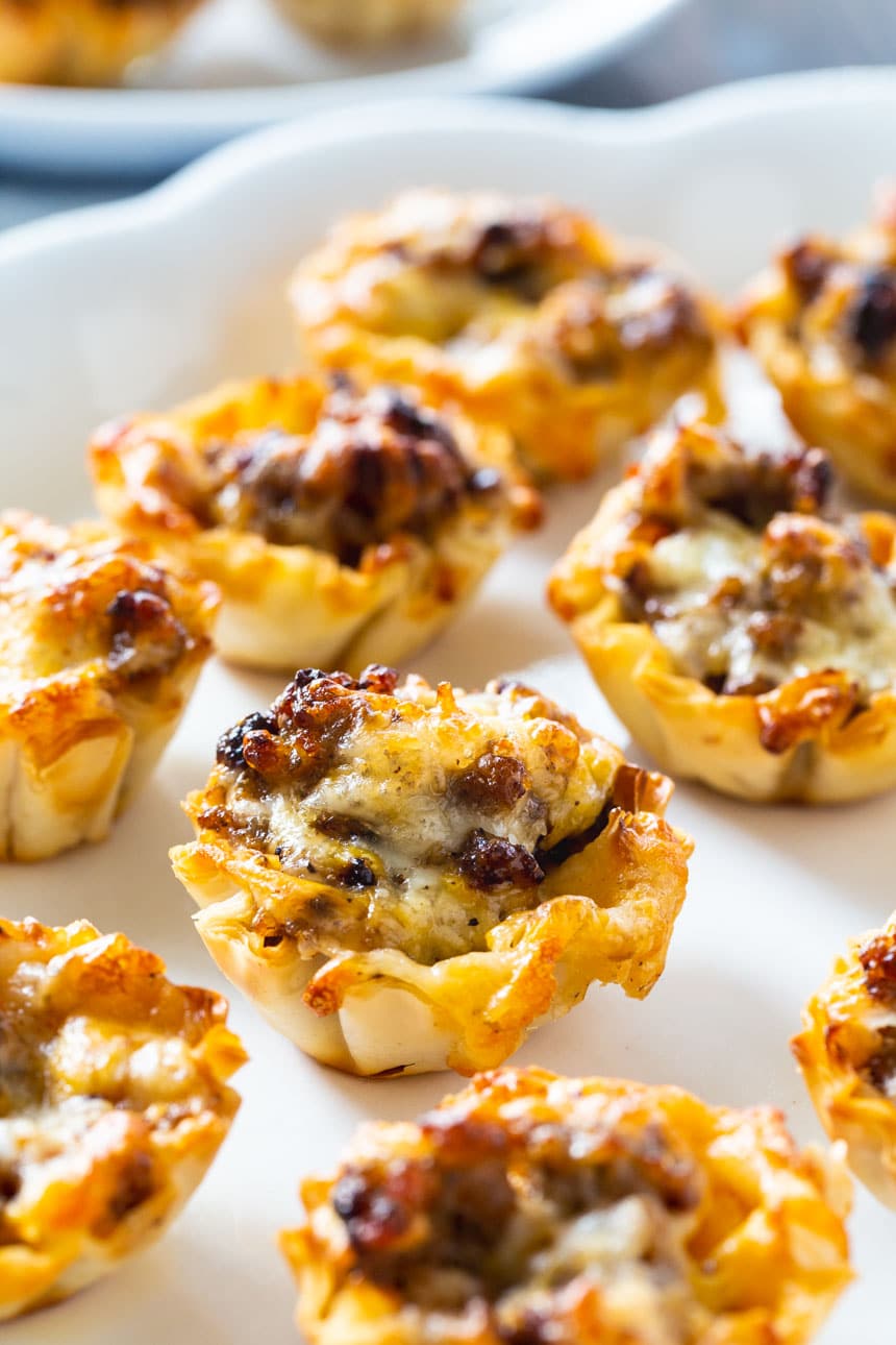 Sausage Ranch Phyllo Cups