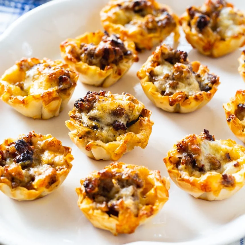 Sausage Ranch Phyllo Cups