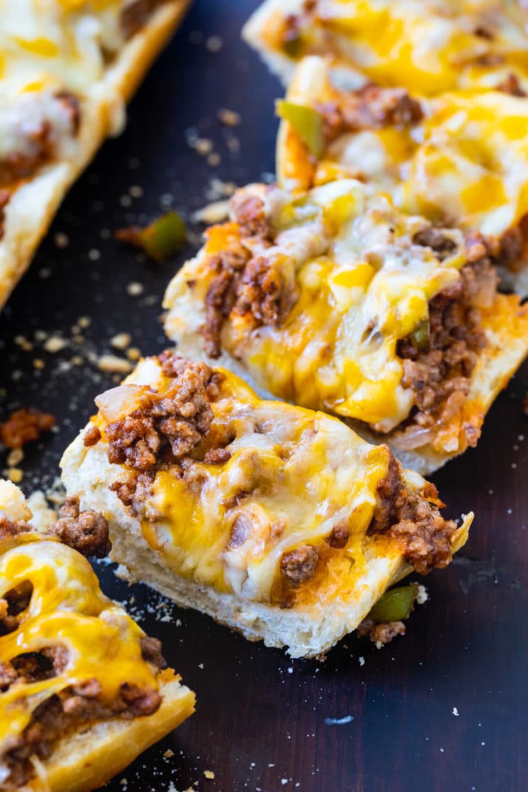 Sloppy Joe French Bread Pizza
