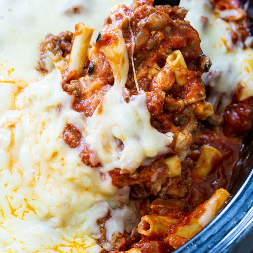 Crock Pot Baked Ziti