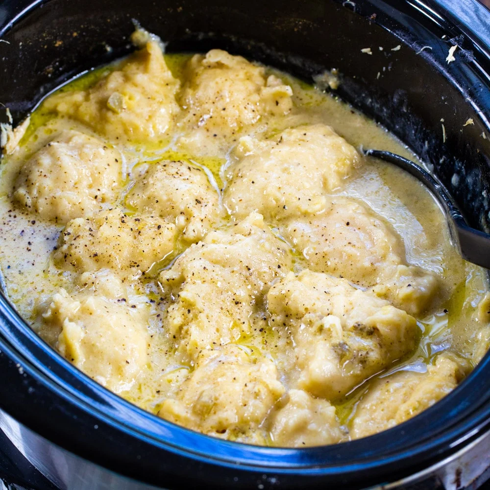 Slow Cooker Chicken and Bisquick Dumplings