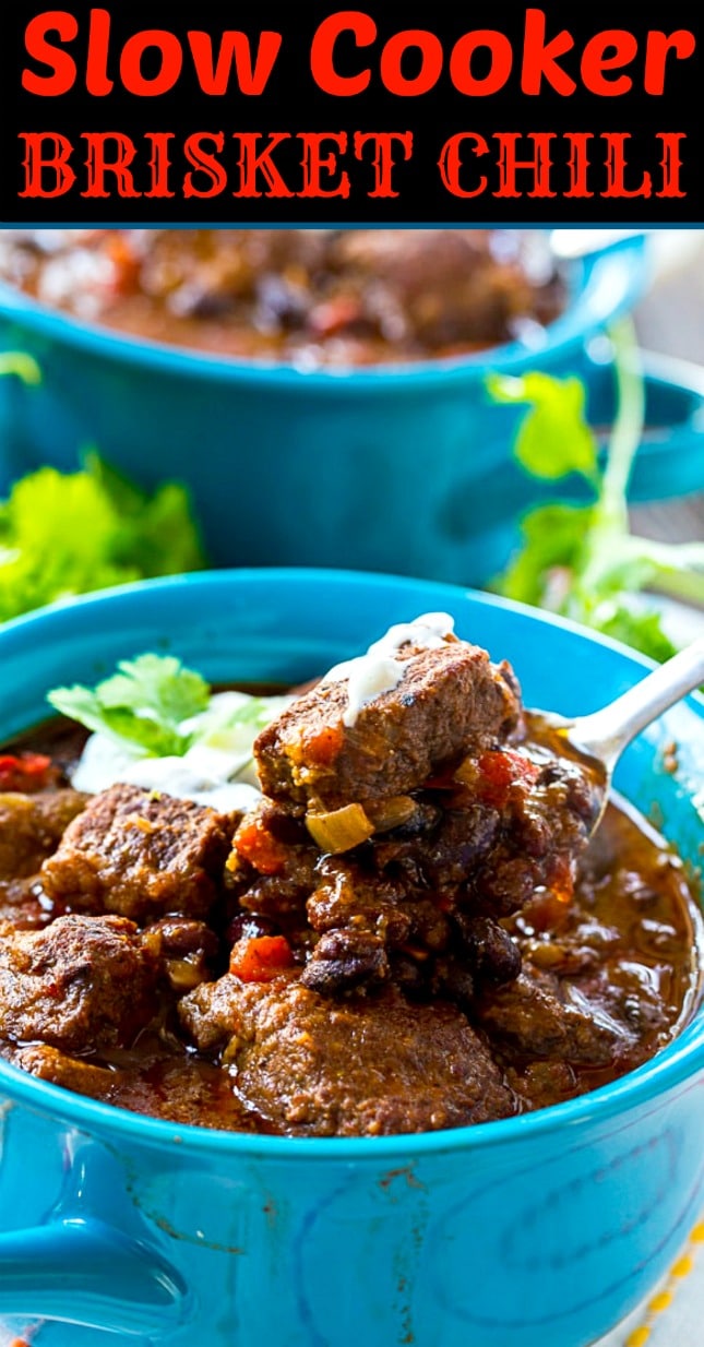 Slow Cooker Brisket Chili