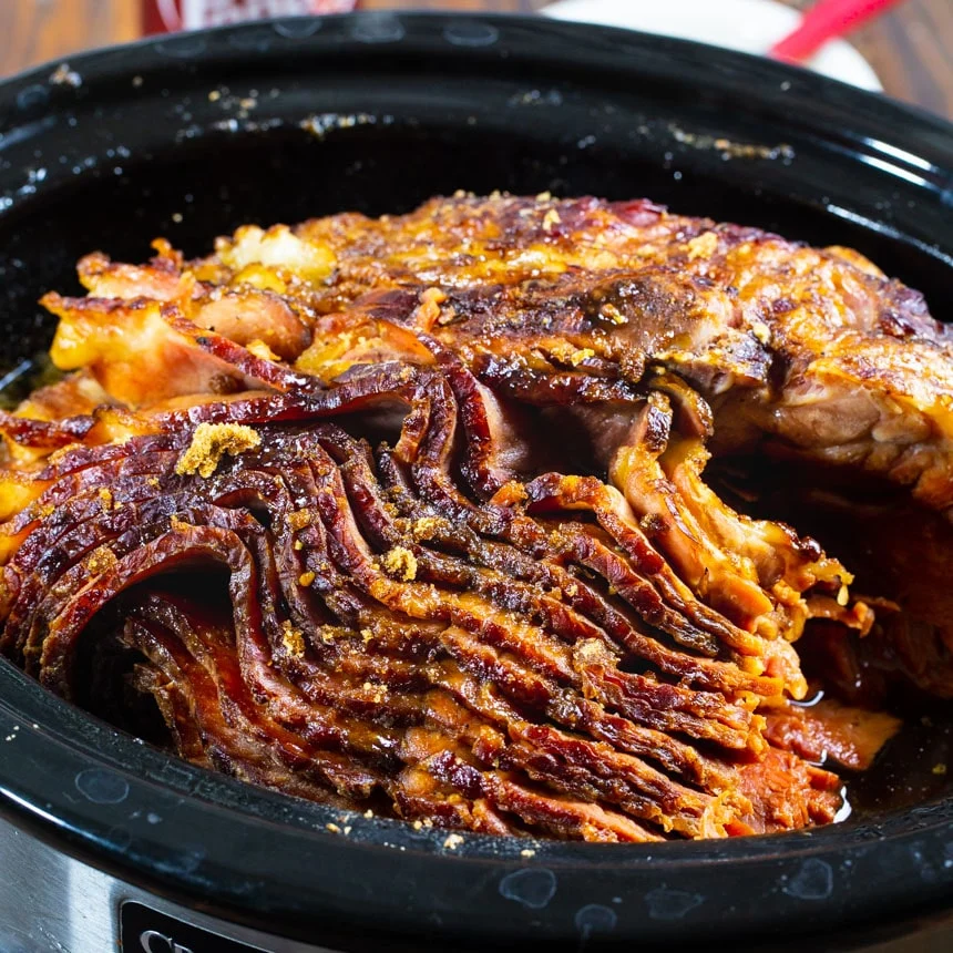 Slow Cooker Brown Sugar and Cola Glazed Ham
