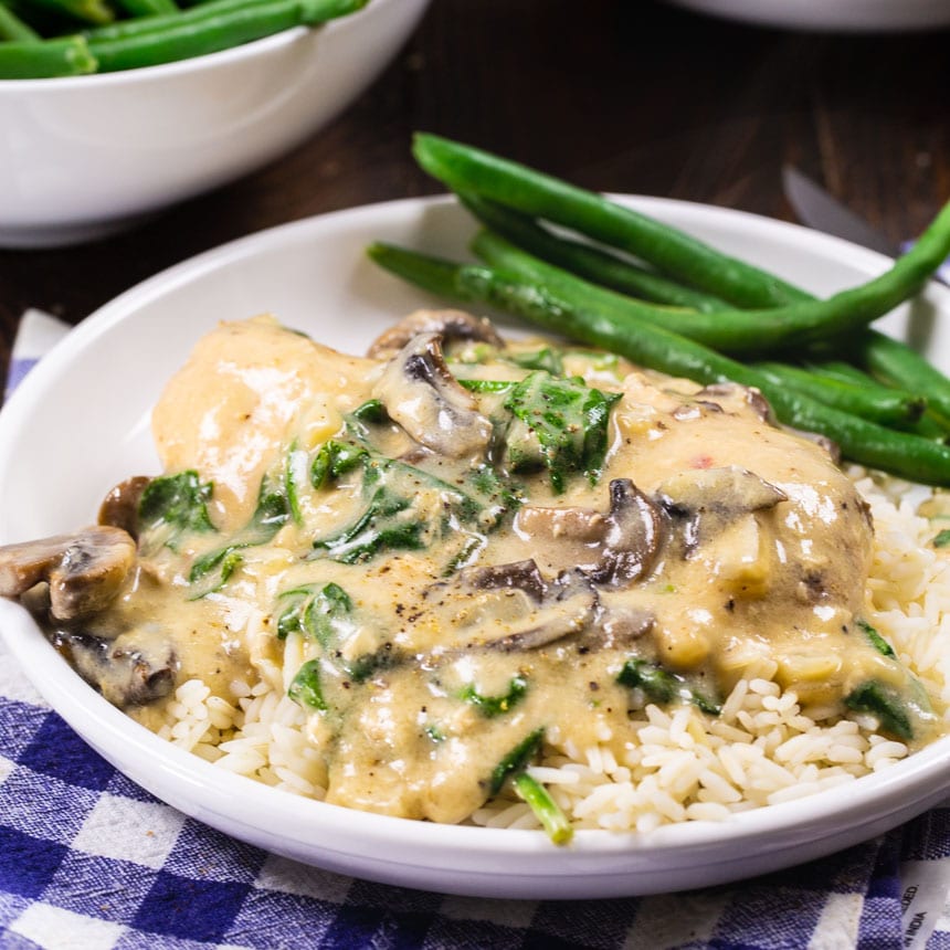 Slow Cooker Garlic Parmesan Chicken