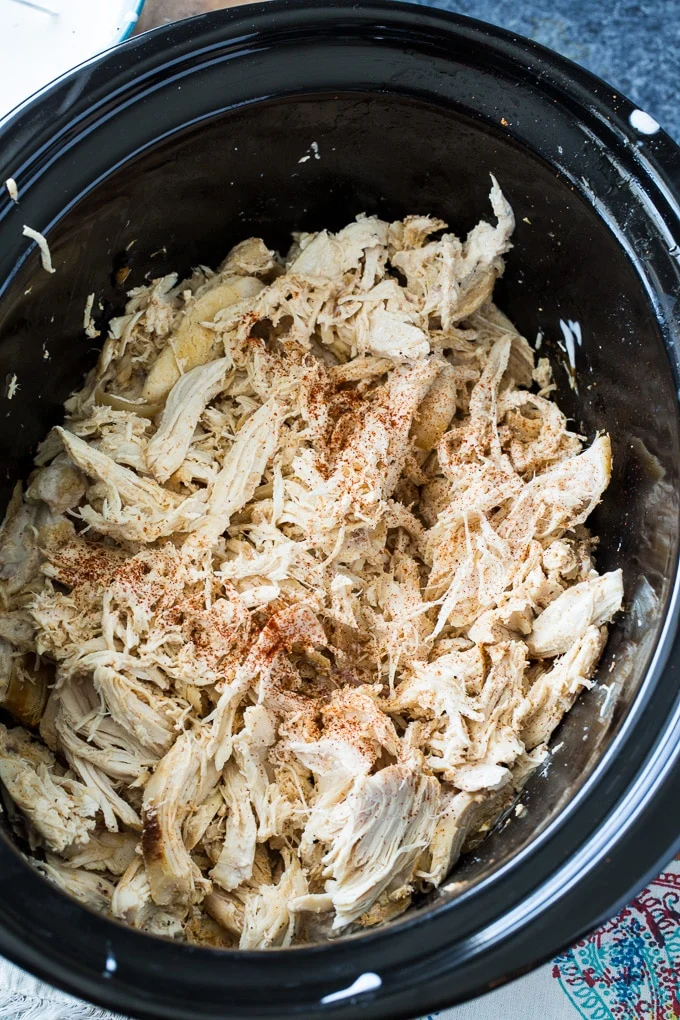 Slow Cooker Pulled Chicken with Alabama White BBQ Sauce