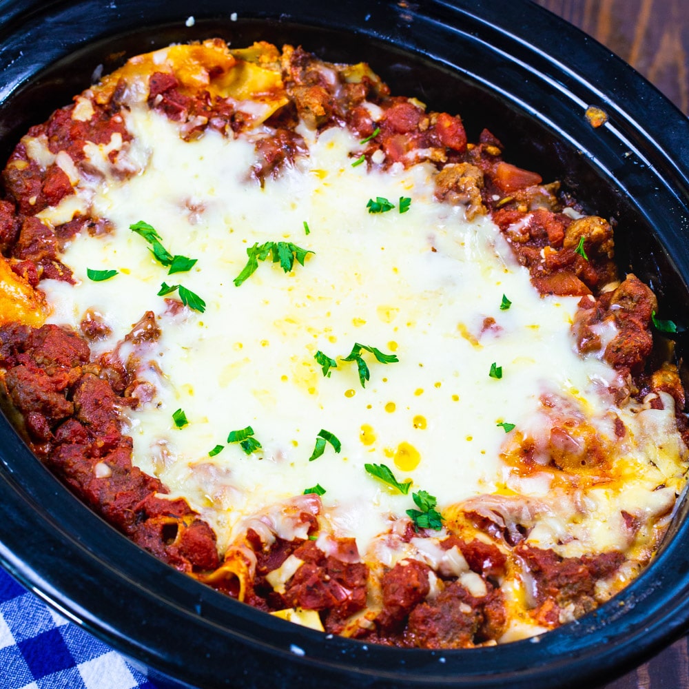 Slow Cooker Sausage Lasagna