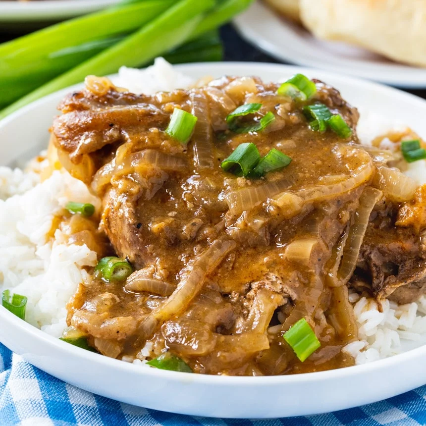 Slow Cooker Smothered Pork Chops