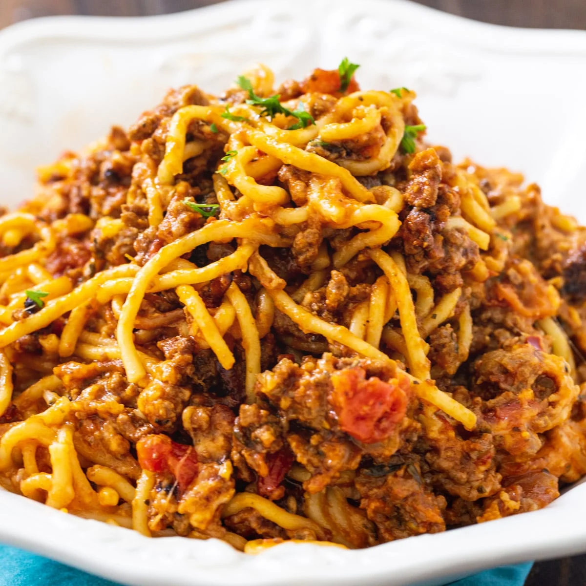 Slow Cooker Spaghetti Casserole