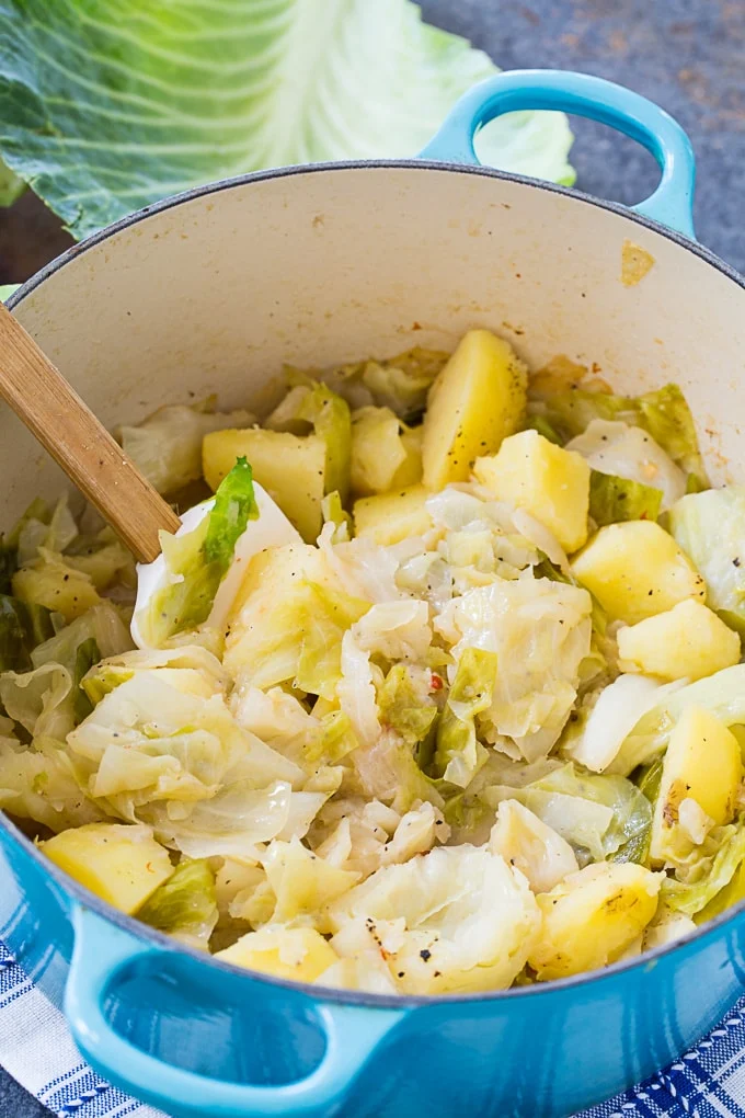 Smothered Cabbage and Potatoes