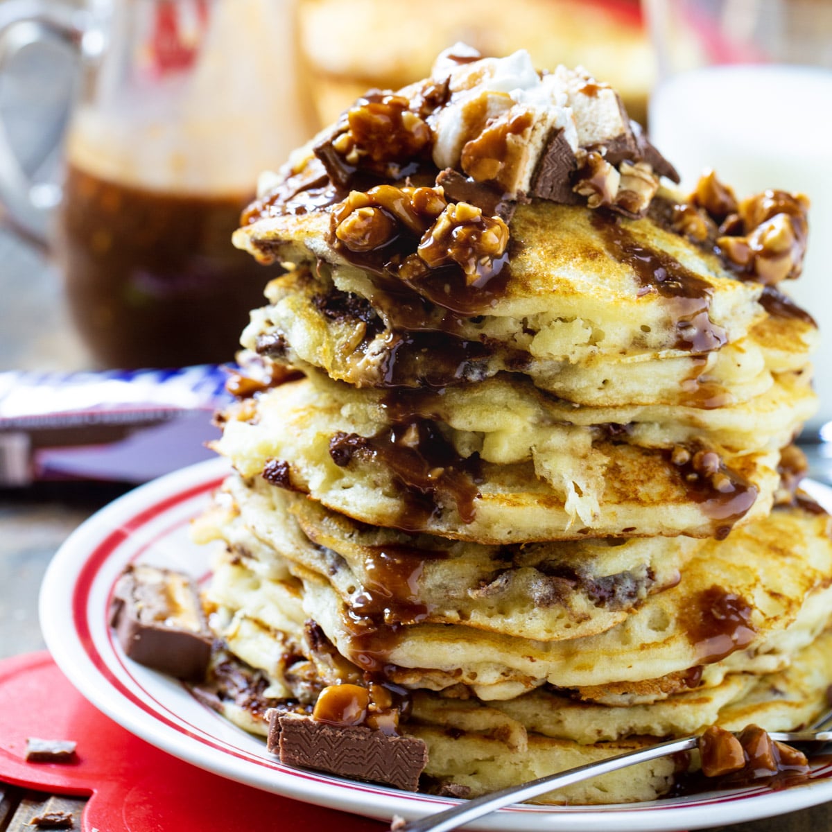 Snickers Pancakes