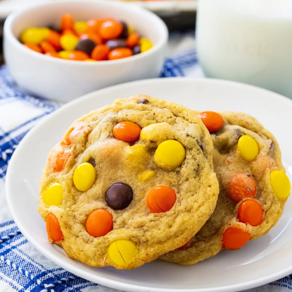 Soft Baked Reese's Pieces Cookies
