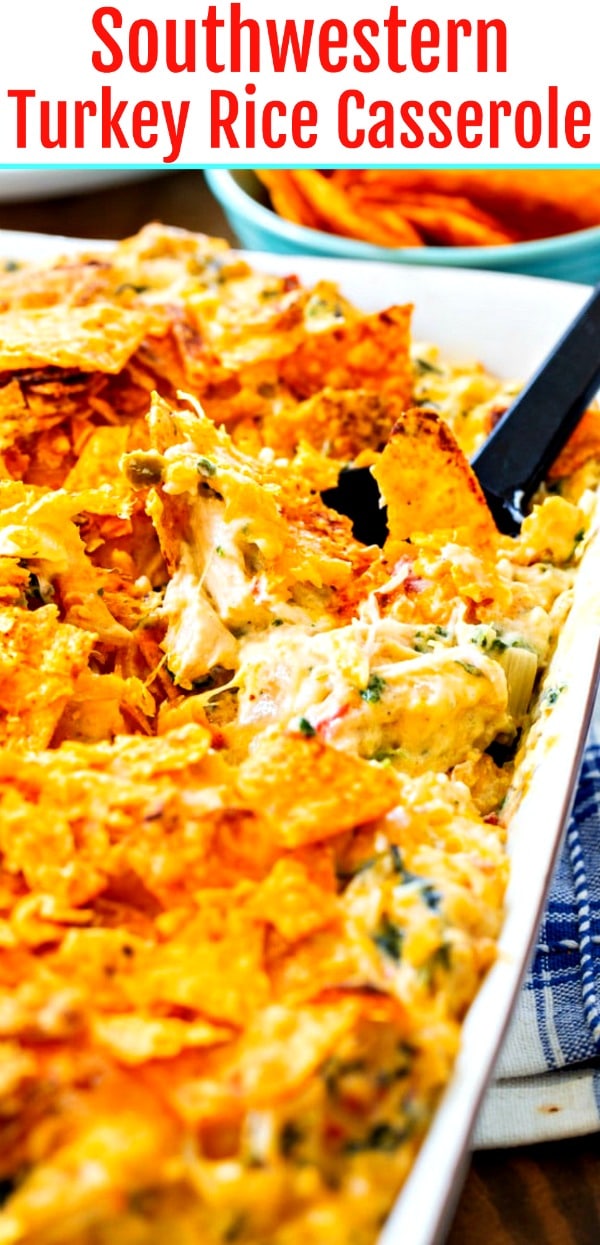 Southwestern Turkey Rice Casserole