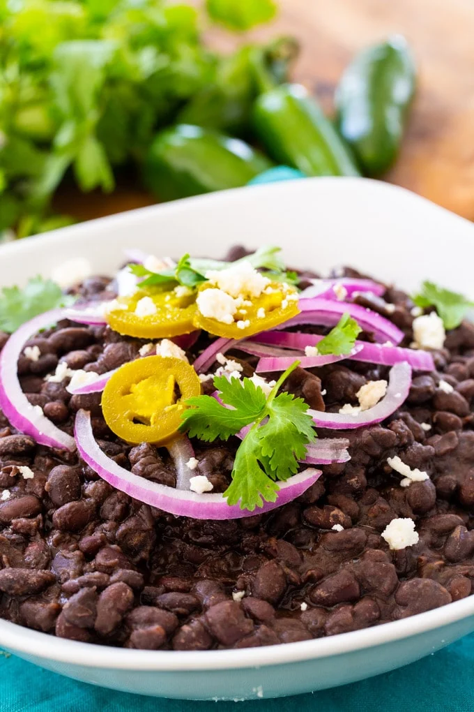 From Scratch Spicy Black Beans